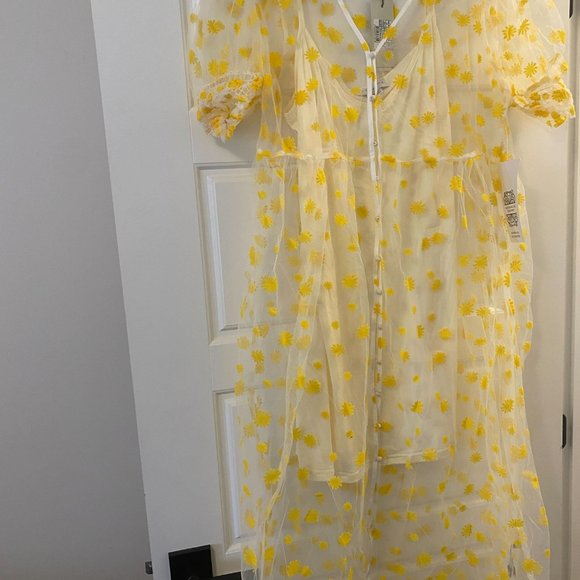 Tags on -Never Fully Dressed Sheer Midi Summer Dress - Picture 3 of 6